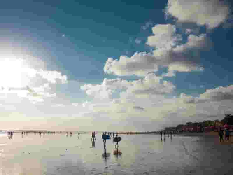 the beach in Canggu